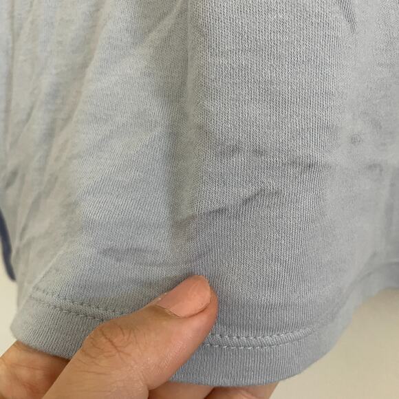 Y2K Armani Exchange T Shirt Men M Colorblock Casual Crew Neck Long Sleeve - Picture 3 of 8